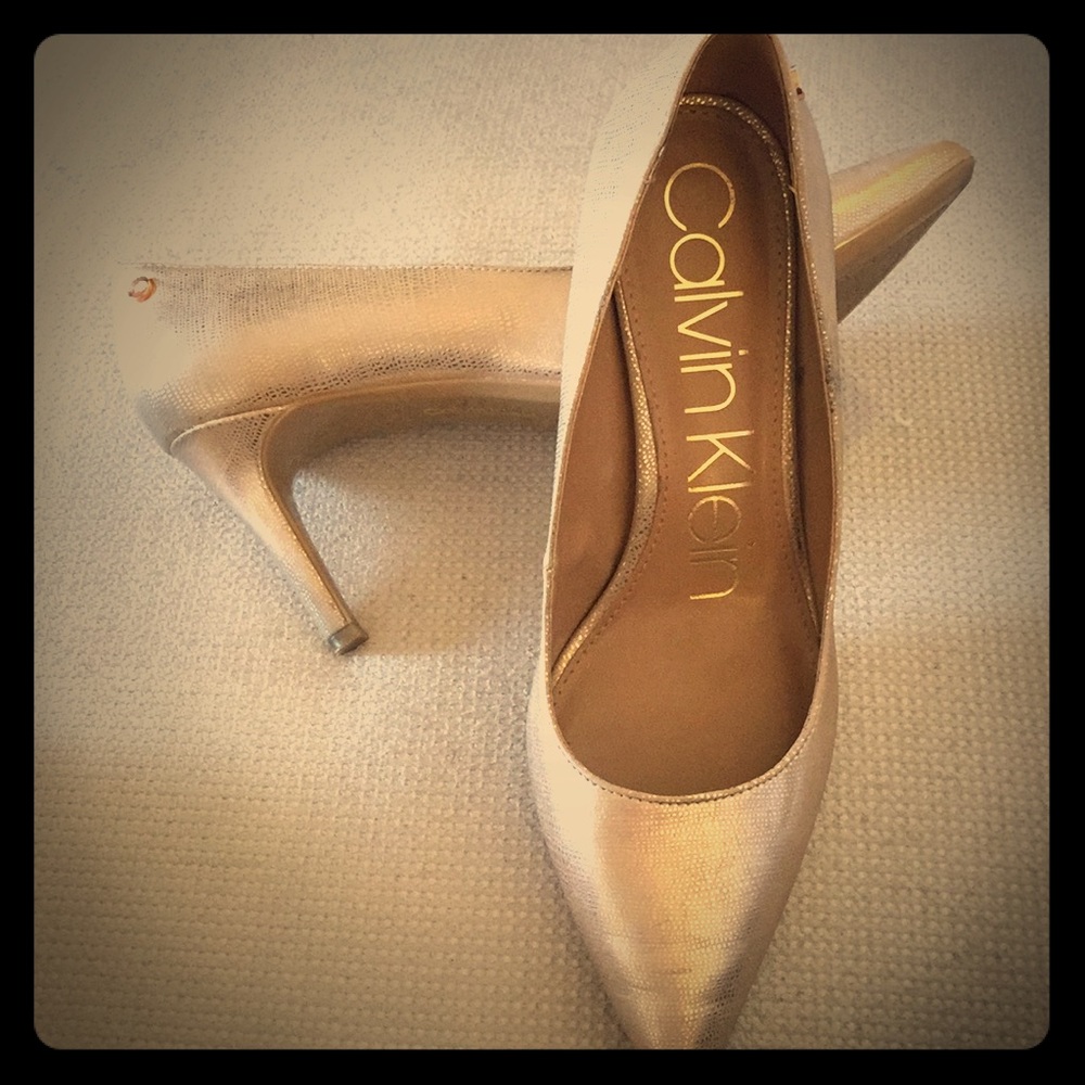Calvin Klein Rose gold heels size 8.5?